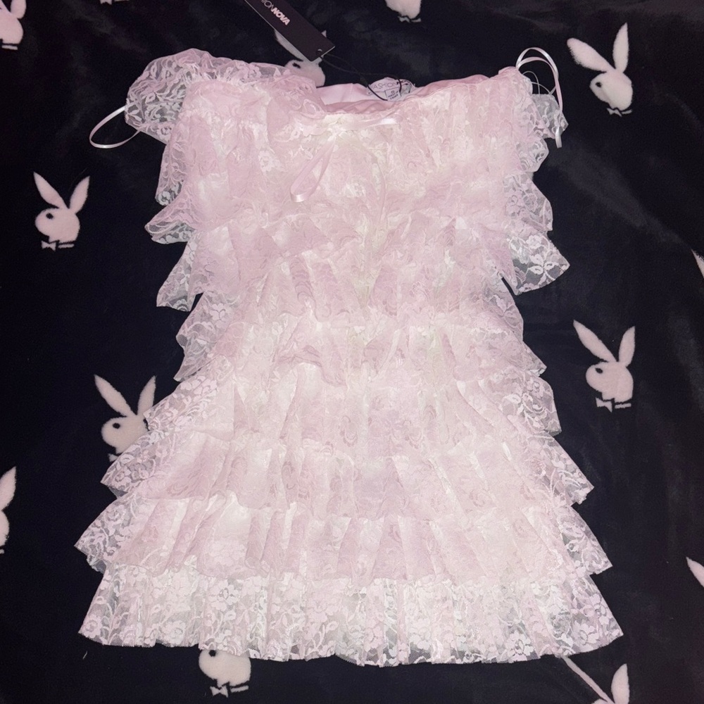 NWT fashion nova ruffle romper